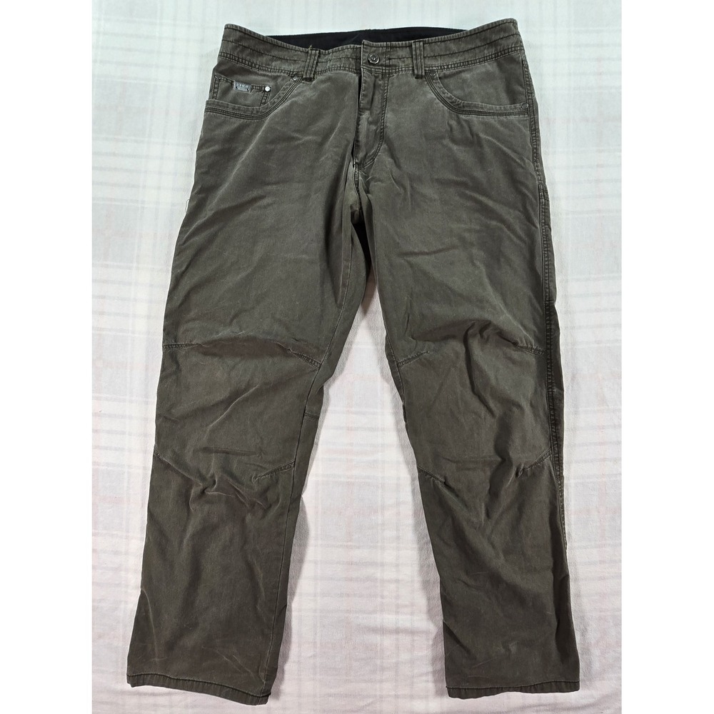 Kuhl Revolvr Pants Men's Vintage Patina Dye Gorpcore Hiking Army Green 38x32